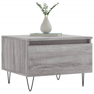 Sohvapöydät 2 kpl harmaa Sonoma 50x46x35 cm tekninen puu