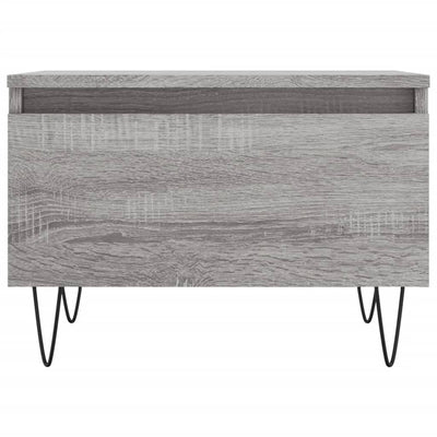 Sohvapöydät 2 kpl harmaa Sonoma 50x46x35 cm tekninen puu
