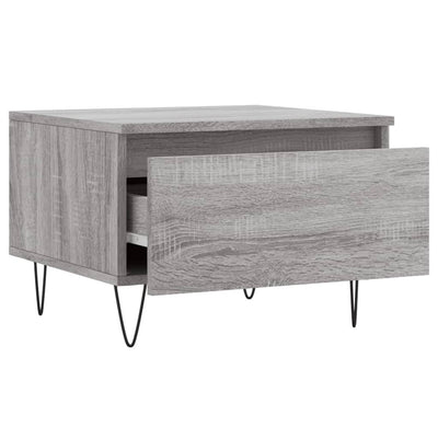 Sohvapöydät 2 kpl harmaa Sonoma 50x46x35 cm tekninen puu