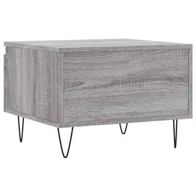 Sohvapöydät 2 kpl harmaa Sonoma 50x46x35 cm tekninen puu