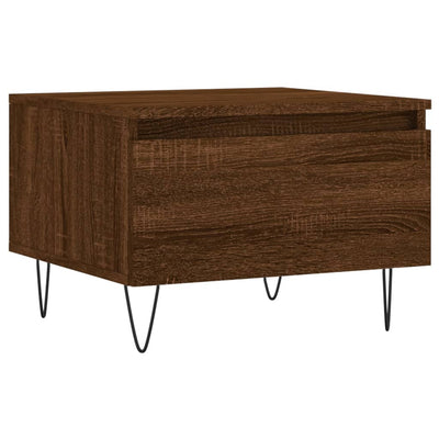 Sohvapöydät 2 kpl ruskea tammi 50x46x35 cm tekninen puu