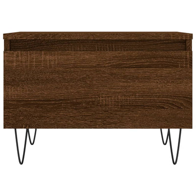 Sohvapöydät 2 kpl ruskea tammi 50x46x35 cm tekninen puu
