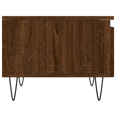 Sohvapöydät 2 kpl ruskea tammi 50x46x35 cm tekninen puu