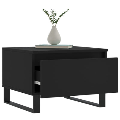 Sohvapöydät 2 kpl musta 50x46x35 cm tekninen puu