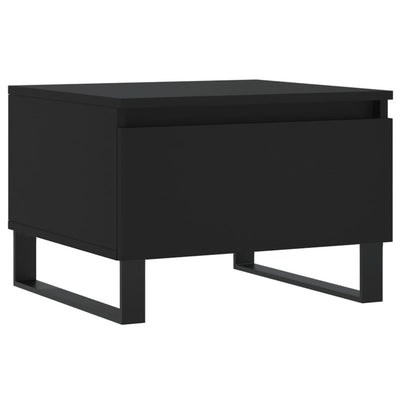 Sohvapöydät 2 kpl musta 50x46x35 cm tekninen puu