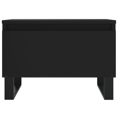 Sohvapöydät 2 kpl musta 50x46x35 cm tekninen puu