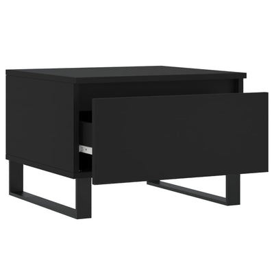 Sohvapöydät 2 kpl musta 50x46x35 cm tekninen puu