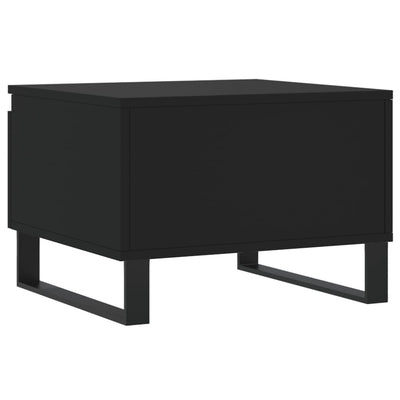 Sohvapöydät 2 kpl musta 50x46x35 cm tekninen puu