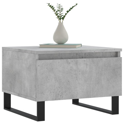 Sohvapöydät 2 kpl betoninharmaa 50x46x35 cm tekninen puu