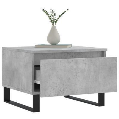 Sohvapöydät 2 kpl betoninharmaa 50x46x35 cm tekninen puu