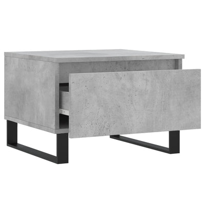 Sohvapöydät 2 kpl betoninharmaa 50x46x35 cm tekninen puu