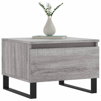 Sohvapöydät 2 kpl harmaa Sonoma 50x46x35 cm tekninen puu