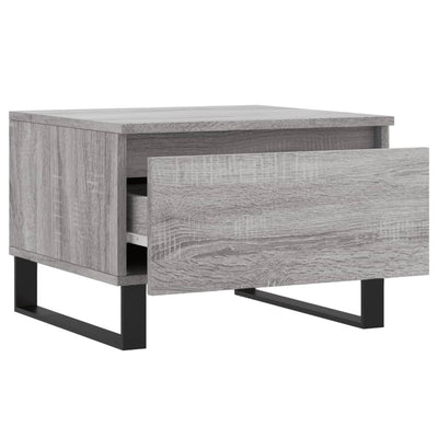 Sohvapöydät 2 kpl harmaa Sonoma 50x46x35 cm tekninen puu