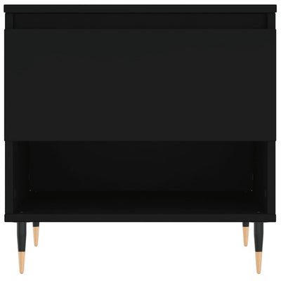 Sohvapöytä musta 50x46x50 cm tekninen puu