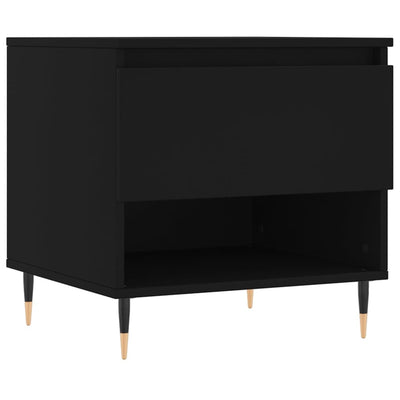 Sohvapöydät 2 kpl musta 50x46x50 cm tekninen puu
