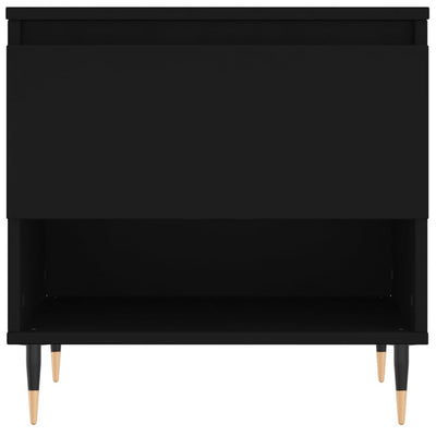 Sohvapöydät 2 kpl musta 50x46x50 cm tekninen puu