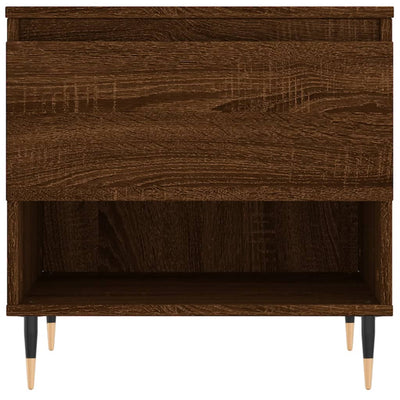 Sohvapöydät 2 kpl ruskea tammi 50x46x50 cm tekninen puu