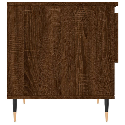 Sohvapöydät 2 kpl ruskea tammi 50x46x50 cm tekninen puu