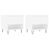Valkoinen sohvapöydät Tipra 50x46x50cm (2 kpl puinen)