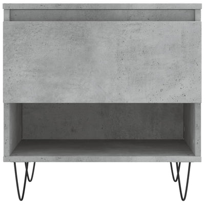 Sohvapöydät 2 kpl betoninharmaa 50x46x50 cm tekninen puu