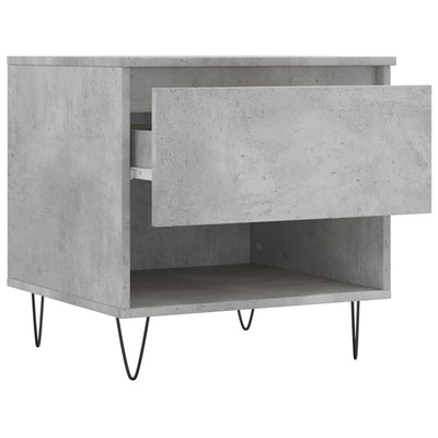 Sohvapöydät 2 kpl betoninharmaa 50x46x50 cm tekninen puu