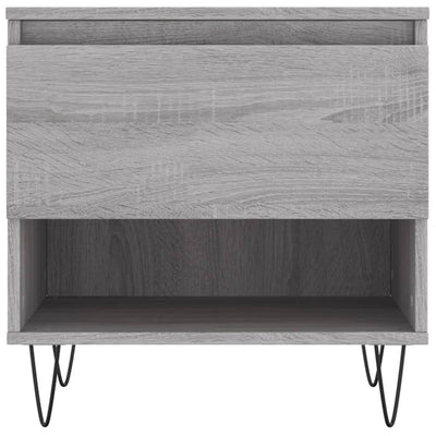 Sohvapöydät 2 kpl harmaa Sonoma 50x46x50 cm tekninen puu