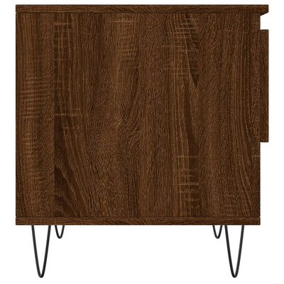 Sohvapöydät 2 kpl ruskea tammi 50x46x50 cm tekninen puu