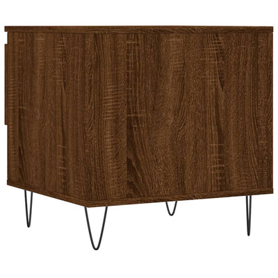 Sohvapöydät 2 kpl ruskea tammi 50x46x50 cm tekninen puu