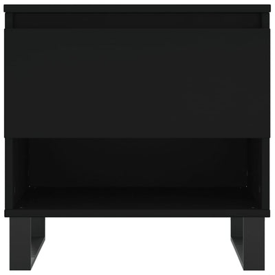 Sohvapöydät 2 kpl musta 50x46x50 cm tekninen puu