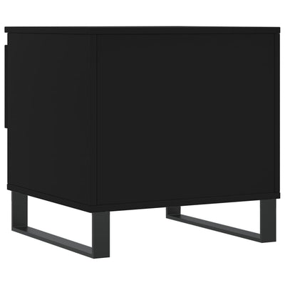 Sohvapöydät 2 kpl musta 50x46x50 cm tekninen puu