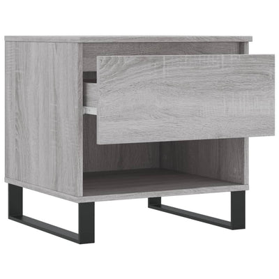 Sohvapöydät 2 kpl harmaa Sonoma 50x46x50 cm tekninen puu