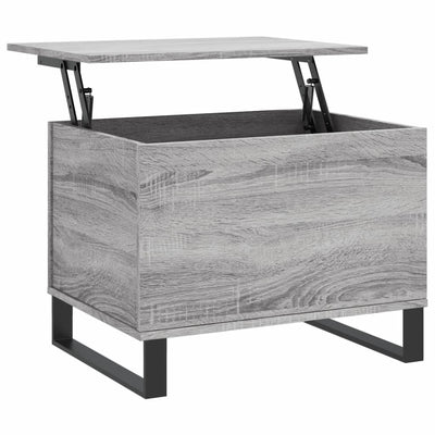 Sohvapöytä harmaa Sonoma 60x44,5x45 cm tekninen puu