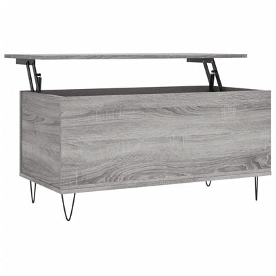 Sohvapöytä harmaa Sonoma 90x44,5x45 cm tekninen puu