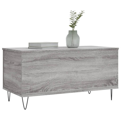 Sohvapöytä harmaa Sonoma 90x44,5x45 cm tekninen puu