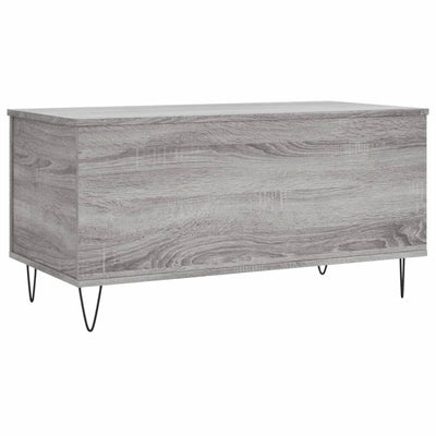Sohvapöytä harmaa Sonoma 90x44,5x45 cm tekninen puu