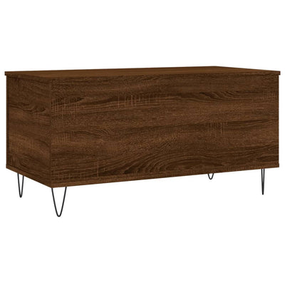 Sohvapöytä ruskea tammi 90x44,5x45 cm tekninen puu
