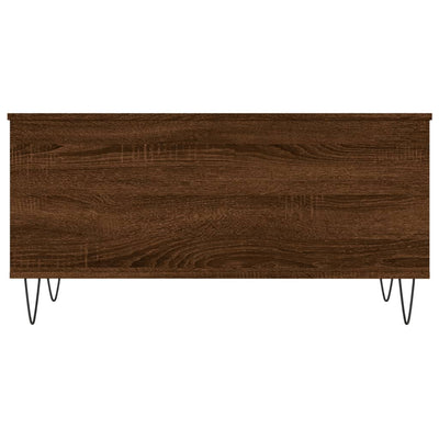 Sohvapöytä ruskea tammi 90x44,5x45 cm tekninen puu