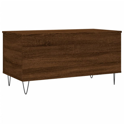 Sohvapöytä ruskea tammi 90x44,5x45 cm tekninen puu