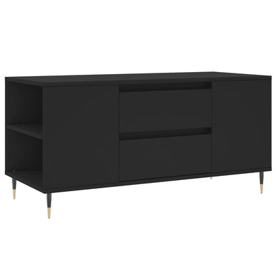 Sohvapöytä musta 102x44,5x50 cm tekninen puu