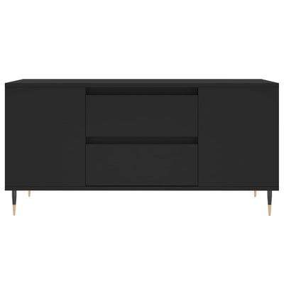 Sohvapöytä musta 102x44,5x50 cm tekninen puu