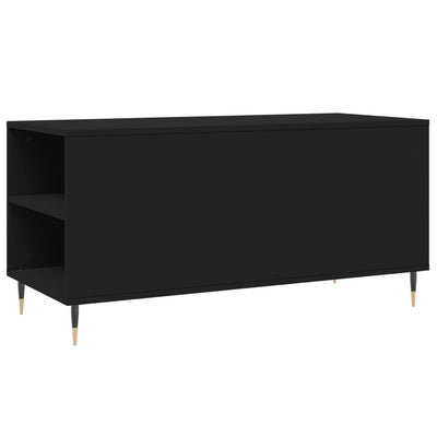 Sohvapöytä musta 102x44,5x50 cm tekninen puu