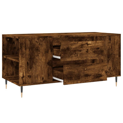 Sohvapöytä savutammi 102x44,5x50 cm tekninen puu