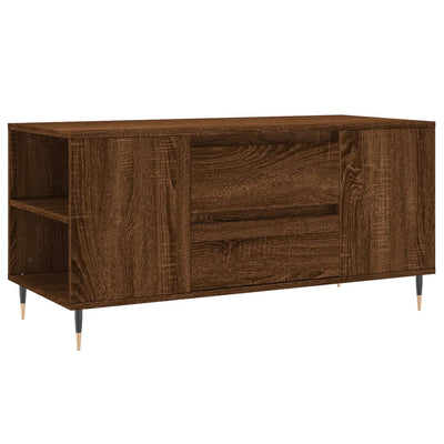 Sohvapöytä ruskea tammi 102x44,5x50 cm tekninen puu