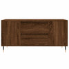 Sohvapöytä ruskea tammi 102x44,5x50 cm tekninen puu