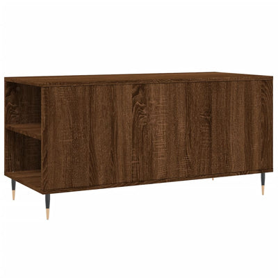 Sohvapöytä ruskea tammi 102x44,5x50 cm tekninen puu