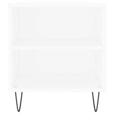 Sohvapöytä valkoinen 102x44,5x50 cm tekninen puu