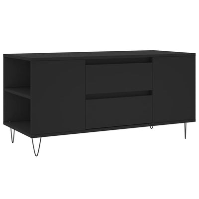 Sohvapöytä musta 102x44,5x50 cm tekninen puu
