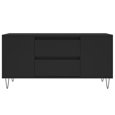 Sohvapöytä musta 102x44,5x50 cm tekninen puu