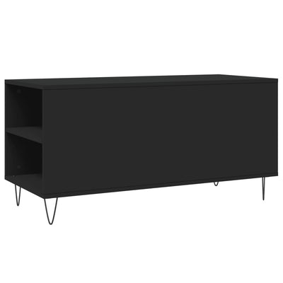 Sohvapöytä musta 102x44,5x50 cm tekninen puu