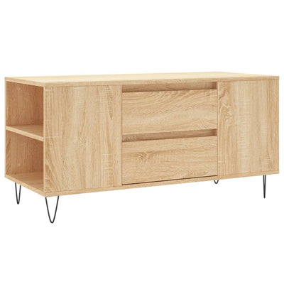 Sohvapöytä Sonoma-tammi 102x44,5x50 cm tekninen puu